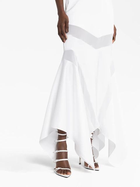 The Attico Saskia halterneck maxi dress - White