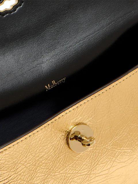 Mulberry Darley gold twist lock clutch