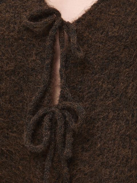 Medicine kardigan damskie kolor brązowy ciepły