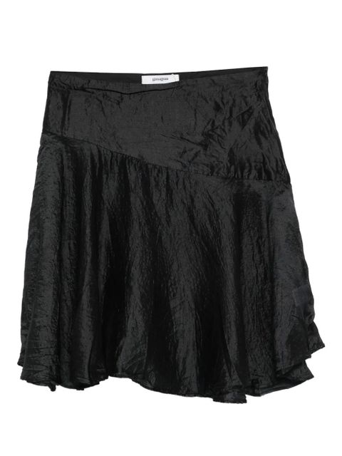 Gimaguas Justine crease-effect mini skirt - Black