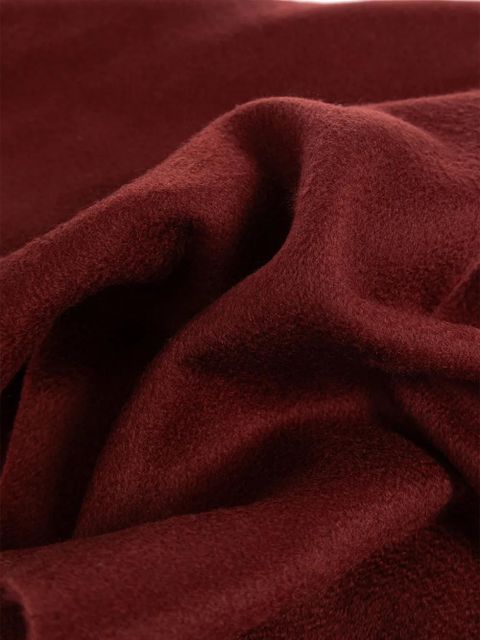 Max Mara Dalia fringed scarf - Red