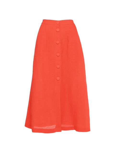 ERES buttoned midi skirt - Orange - zdjęcie produktu nr 1