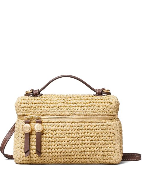 Tory Burch raffia mini bag - Neutrals - zdjęcie produktu nr 1