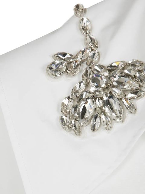 Simone Rocha asymmetrical shirtdress - White