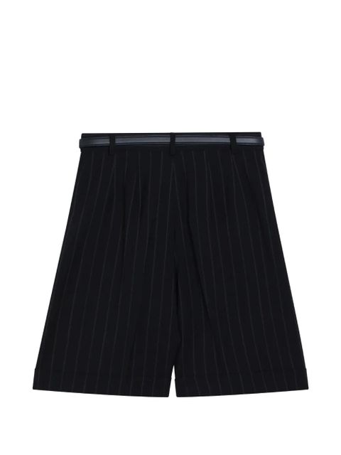 Max Mara pinstripe-pattern shorts - Black - zdjęcie produktu nr 2