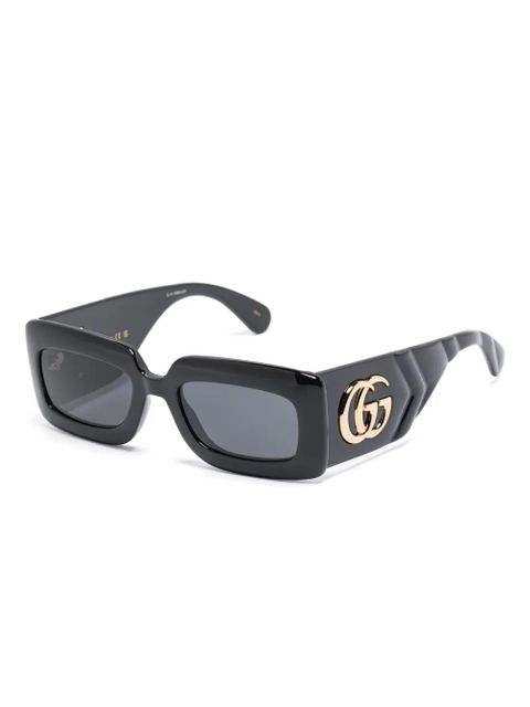 Gucci Eyewear rectangle-frame sunglasses - Black - zdjęcie produktu nr 2