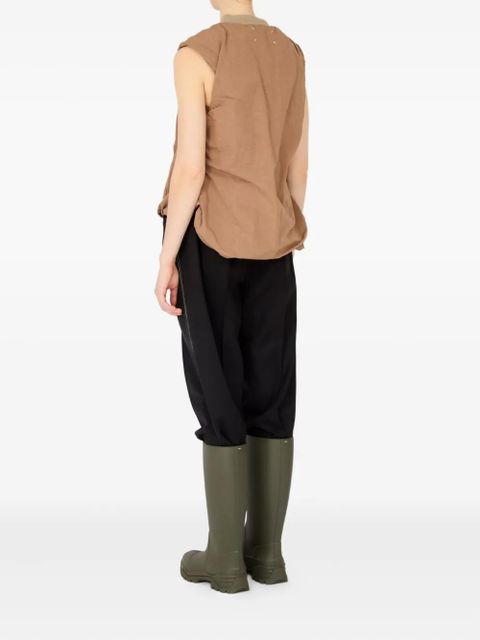 Maison Margiela linen-blend waistcoat - Brown