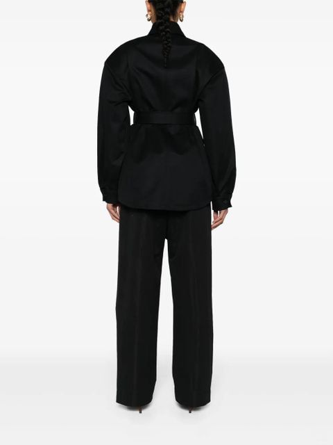 WARDROBE.NYC Drill belted parka - Black