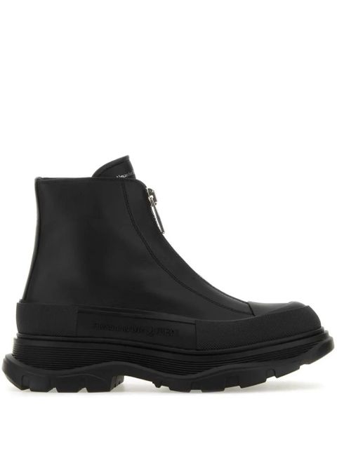 Alexander McQueen Tread Slick leather boots - Black - zdjęcie produktu nr 1