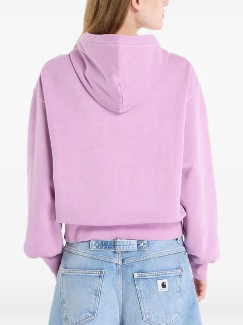 Carhartt WIP Nelson logo-patch zip-up hoodie - Purple