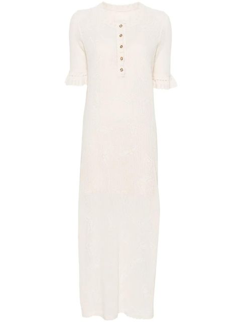 Zadig&Voltaire Salmy Wings pointelle-knit dress - Neutrals - zdjęcie produktu nr 1