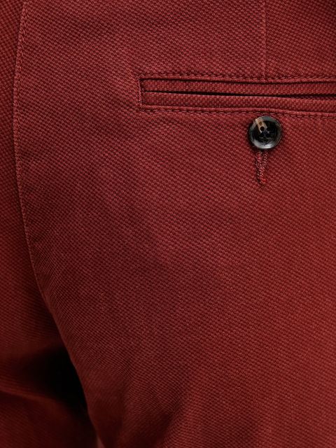 Sisley spodnie damskie kolor czerwony fason cygaretki medium waist 48M855BK7