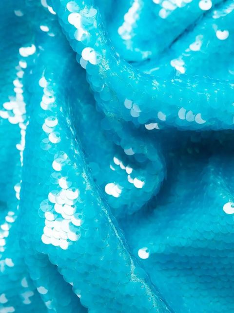 GANNI sequin slip mini dress - Blue