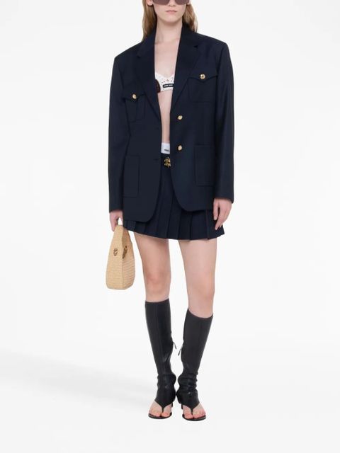 Miu Miu single-breasted blazer - Blue - zdjęcie produktu nr 2