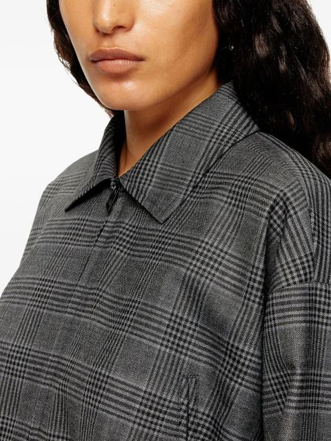 Diesel checked cropped jacket - Black - zdjęcie produktu nr 2