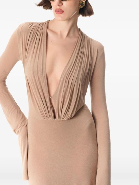 MANURÍ Suki maxi dress - Neutrals
