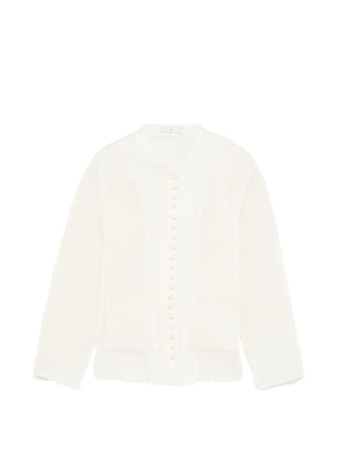 Róhe button patch-pocket blouse - White - zdjęcie produktu nr 1
