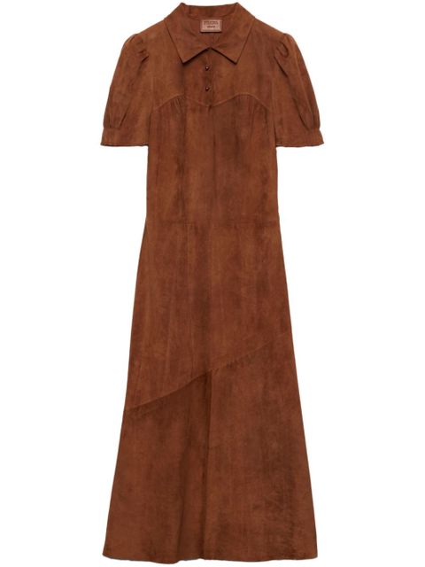 Prada suede midi dress - Brown - zdjęcie produktu nr 1