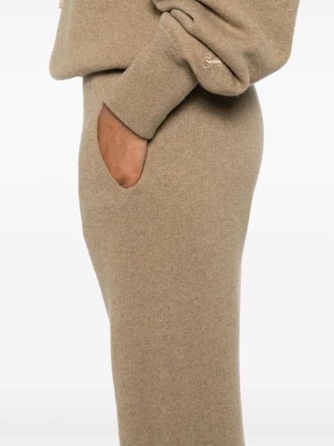 Jil Sander knitted track pants - Brown