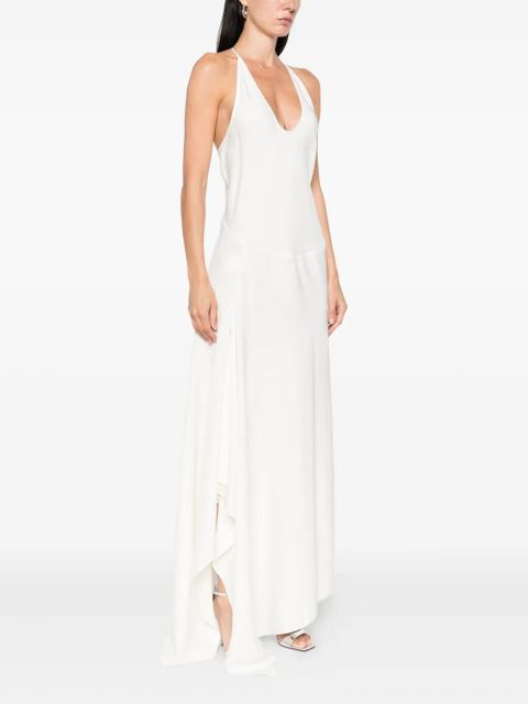 Christopher Esber draped asymmetric dress - White