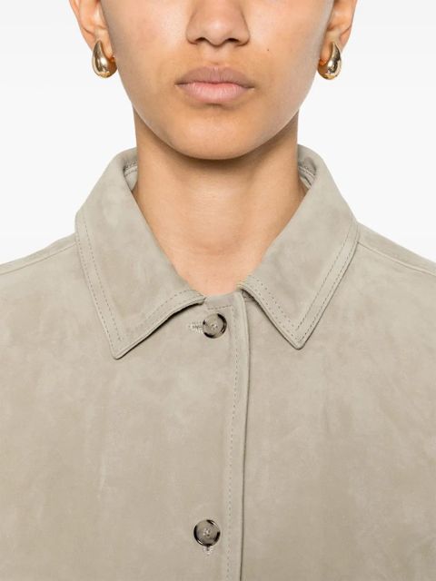 TOTEME suede shirt - Neutrals - zdjęcie produktu nr 2