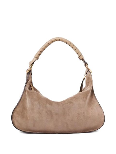 Chloé small Marcie suede shoulder bag - Brown