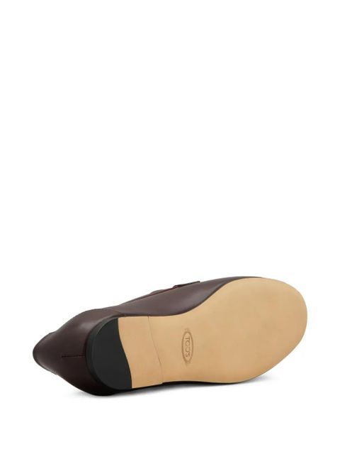 Tod's leather loafers - Red