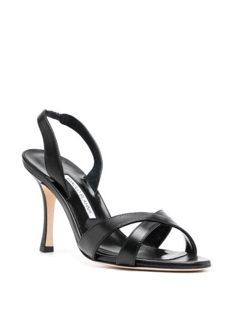 Manolo Blahnik 90mm slingback sandals - Black - zdjęcie produktu nr 2