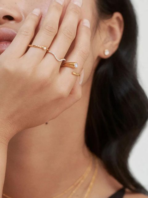 Monica Vinader Siren ring - Gold