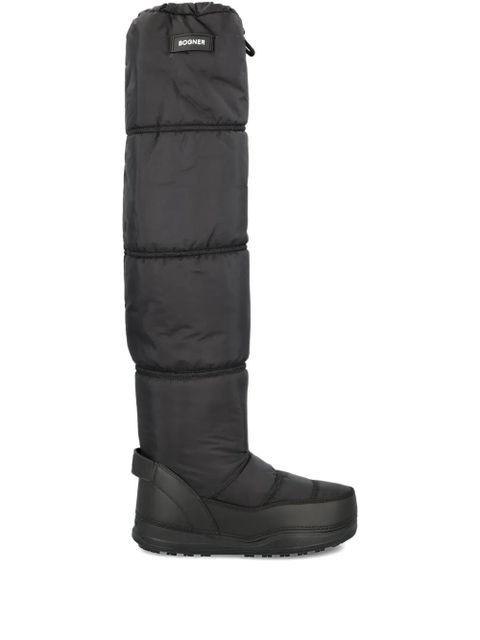 BOGNER quilted over-the-knee boots - Black - zdjęcie produktu nr 1
