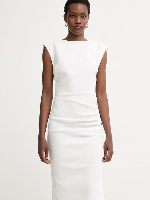 Pinko sukienka letnia z dodatkiem lnu - zdjęcie produktu nr 1