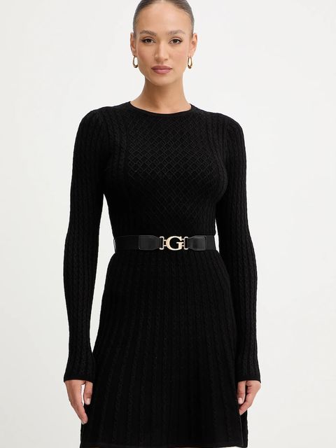 Guess sukienka HANA kolor czarny mini dopasowana W5BK68 Z2YJ2 - zdjęcie produktu nr 1