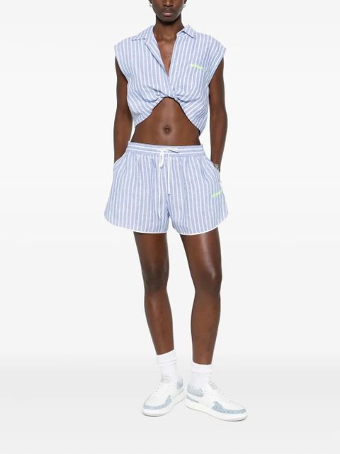 Off-White striped shorts - Blue