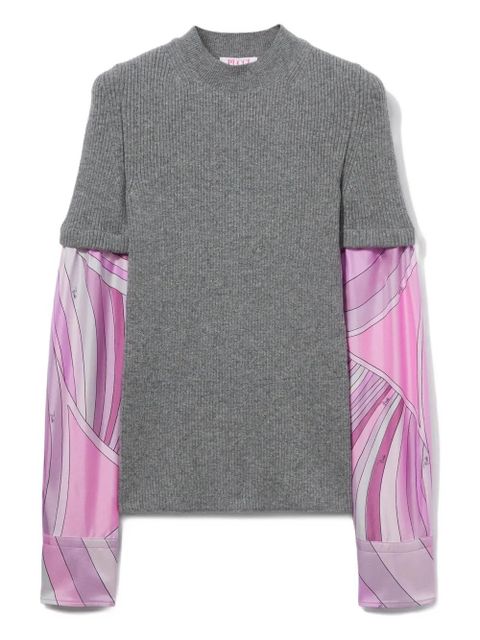 PUCCI Iride-print sweater - Pink