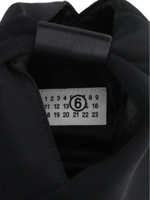 MM6 Maison Margiela contrast stitching tote bag - Black