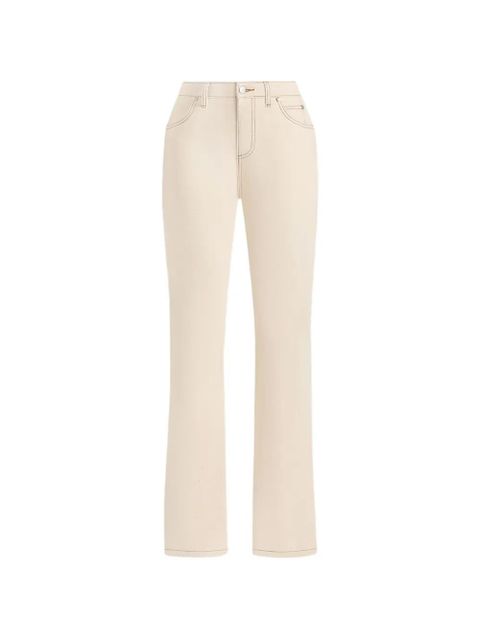 Manière De Voir Abbie contrast-stitch bootcut jeans - Neutrals - zdjęcie produktu nr 1