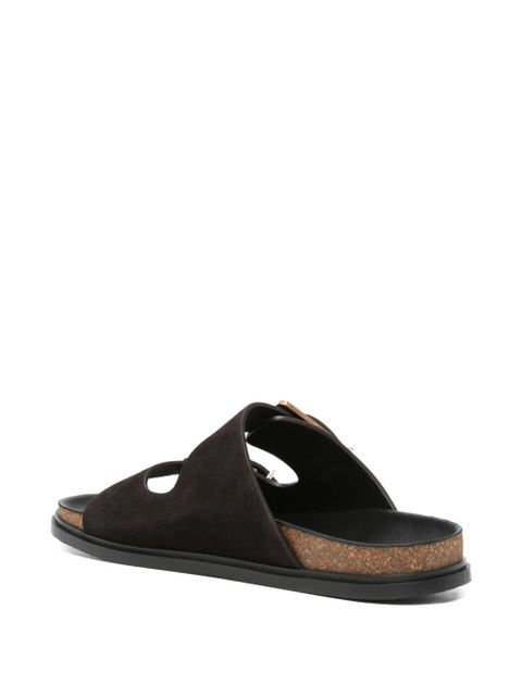 The Row buckle-fastening sandals - Brown