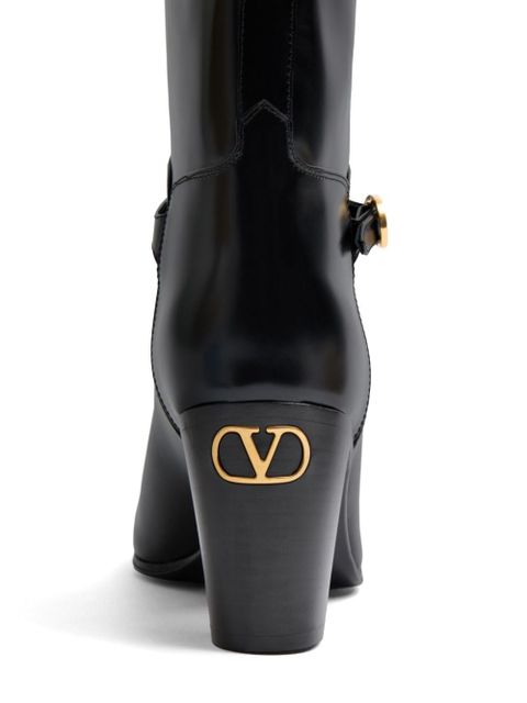Valentino Garavani 75mm Pattie leather boots - Black