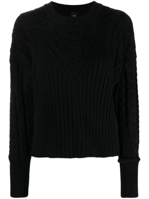 PINKO Armadillo ribbed-knit jumper - Black - zdjęcie produktu nr 1