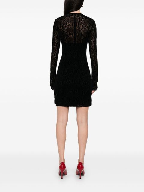 Givenchy flocked mini dress - Black