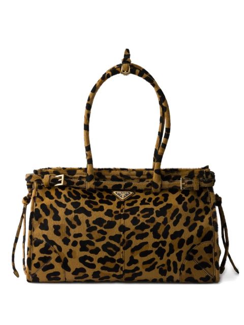 Prada large Bonnie printed tote bag - Brown - zdjęcie produktu nr 1