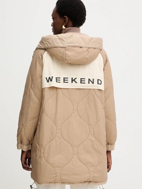 Weekend Max Mara kurtka dwustronna ANFORA kolor beżowy 2525496062600