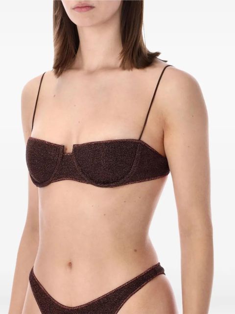 Oséree Lumière balconette bandeau bikini - Brown - zdjęcie produktu nr 2