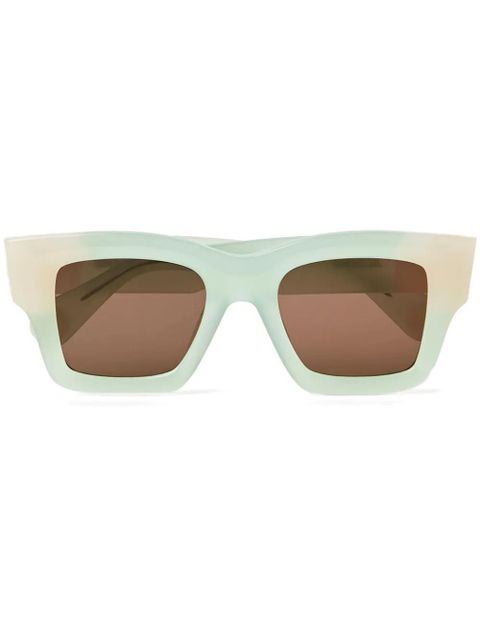 Jacquemus Baci square-frame sunglasses - Green - zdjęcie produktu nr 1