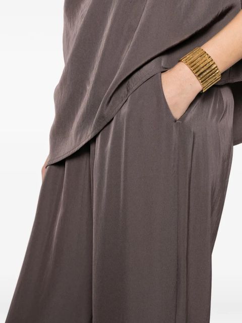 Eleh gathered trousers - Brown