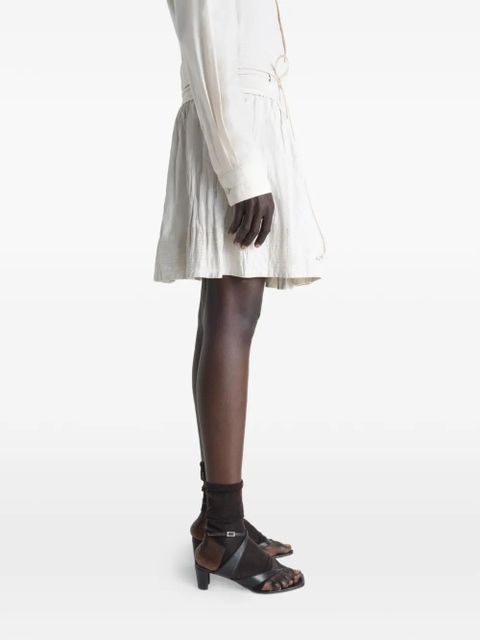 LEMAIRE crinkled wrap skirt - Neutrals