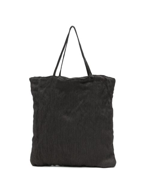 Alysi crinkled-effect tote bag - Brown - zdjęcie produktu nr 1