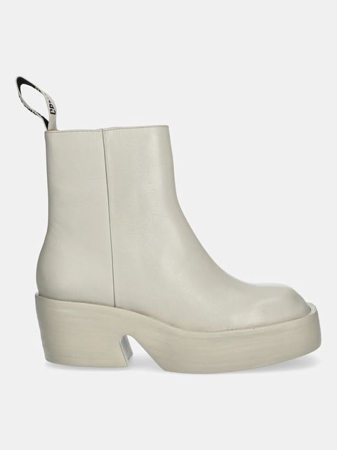 Camper botki skórzane Billie damskie kolor beżowy na platformie K400754-006 - zdjęcie produktu nr 2