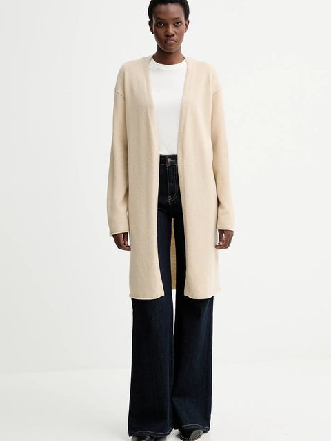 Filippa K kardigan wełniany damski kolor beżowy 31863