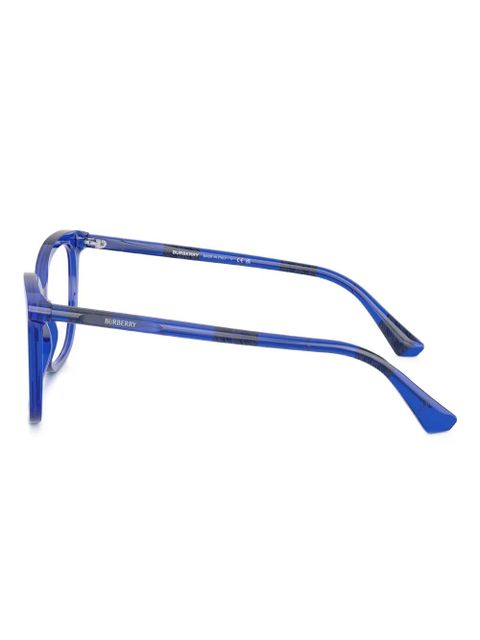 Burberry Eyewear square logo frames - Blue